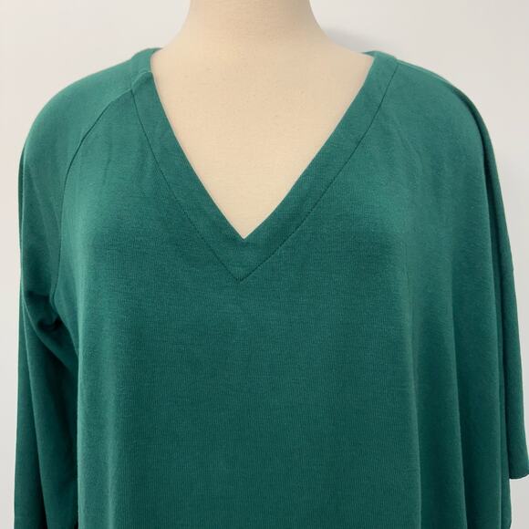 Soft Surroundings Madeline Tunic Top in Jewel Green Long Sleeve L - Picture 2 of 9